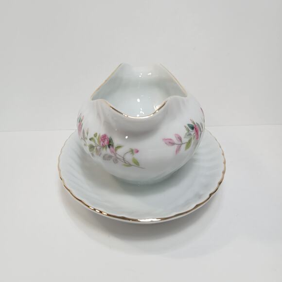 Gravy Boat wAttached Underplate Regency Rose #2345 by Creative Replacement China - Picture 4 of 8